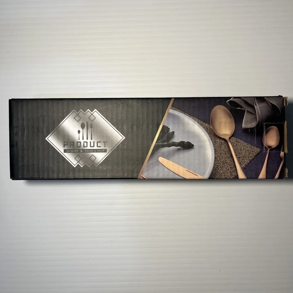 Qinbin 16pc Cutlery Set Silverware College‎ Dorm Necessity NEW